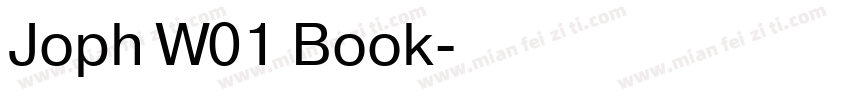 Joph W01 Book字体转换